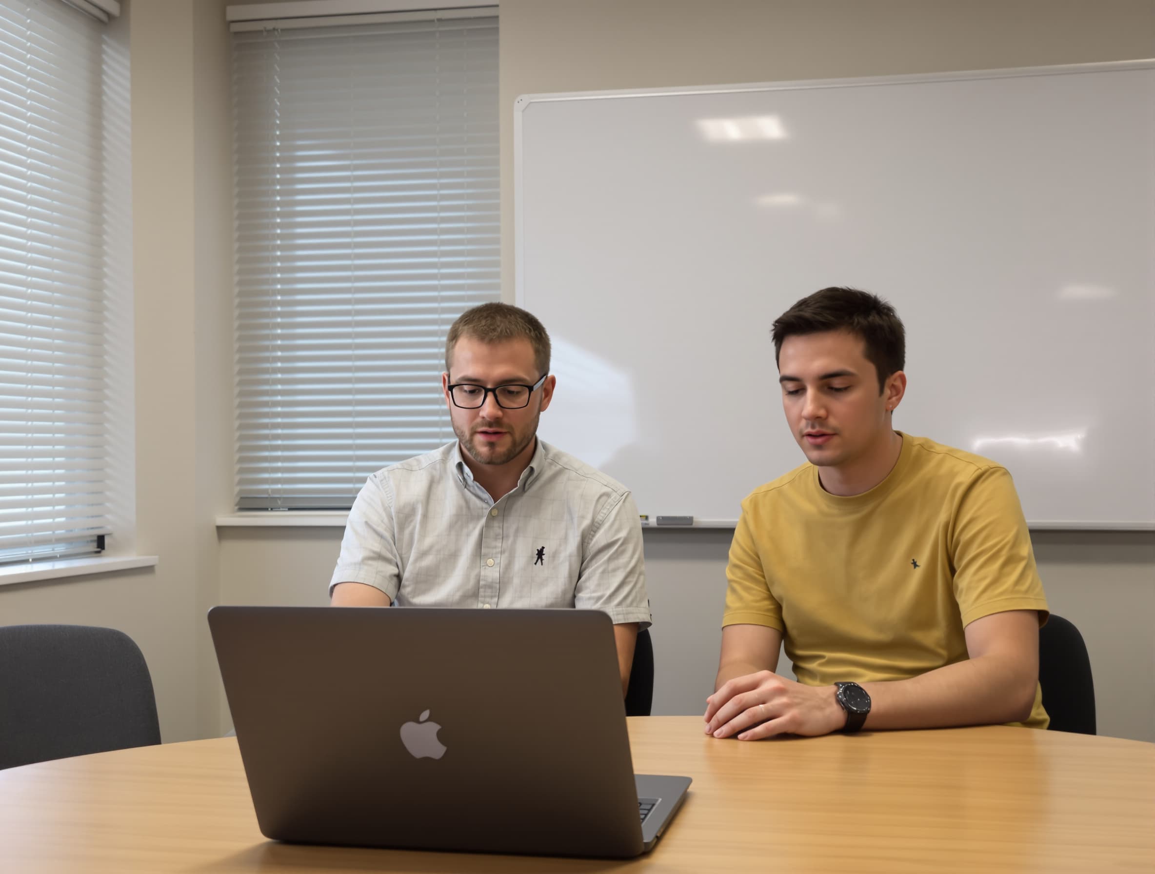 An instructor going through practice test results with a student
